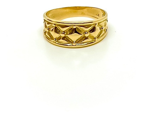 Anillo Capitoné Oro 18k Moderno T17