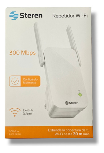 Repetidor Wi-fi* 300 Mbps 2,4 Ghz Hasta 30m De Cobertura