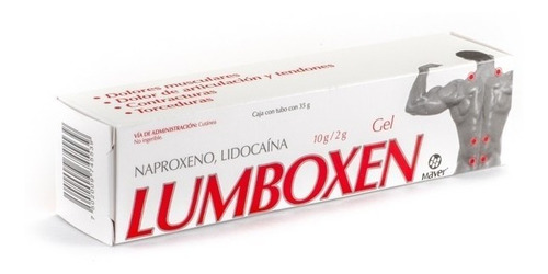 Lumboxen Gel Naproxeno Con Lidocaina 35 G Maver