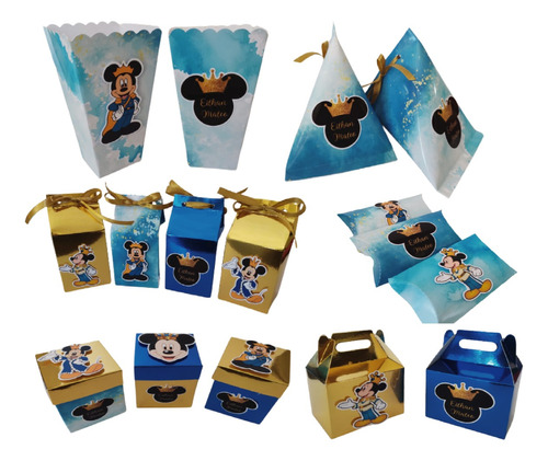 Mickey Mouse Royal Príncipe Mesa De Postres Set De 20pz 