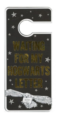 Placa Aviso Para Porta Waiting For My Hogwarts Letter