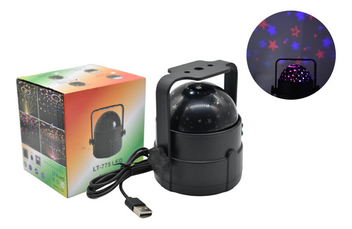 Lampara Veladora Proyector Led De Estrellas Usb 