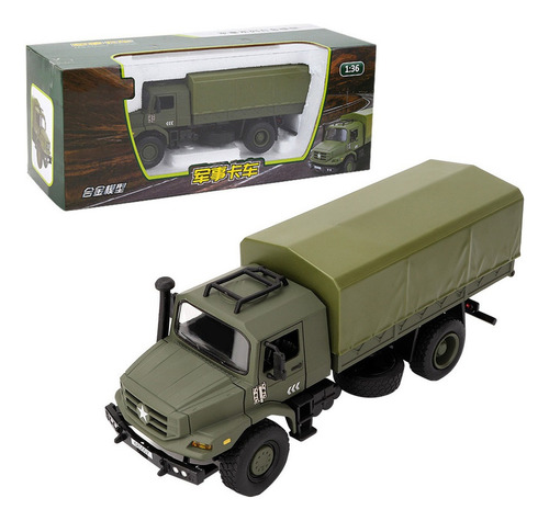 Rc Toy Car 1:36 Mini Camión Militar De Aleación Para Niños