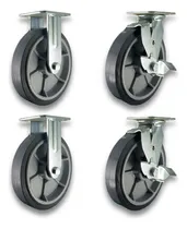 Comprar 4 Ruedas Pp Y Pvc 200mm Ruleman 2 Fijas 2 Giratorias C\u002Ffreno