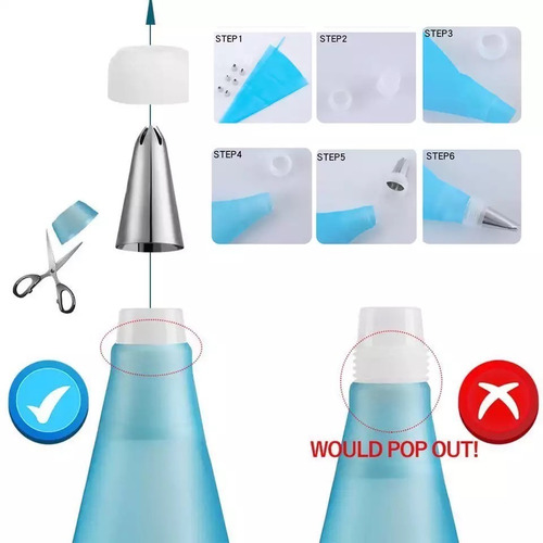 26pz Boquillas Reutilizables Para Repostería Duya Acero Inox