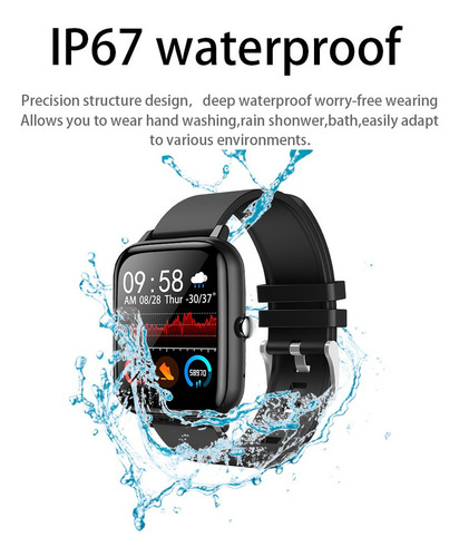 Reloj Inteligente Led Con Pantalla Táctil Completa De 1.4''
