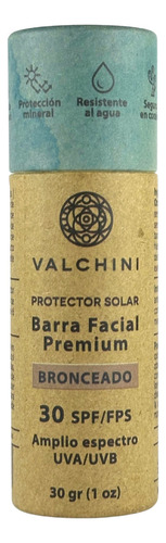 Protector Solar Barra Facial Bronceado Premium Fps30 Valchini
