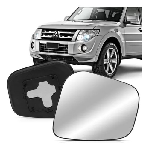 Lente Do Retrovisor Com Base Pajero Io 98 A 02 Pajero Tr4 02
