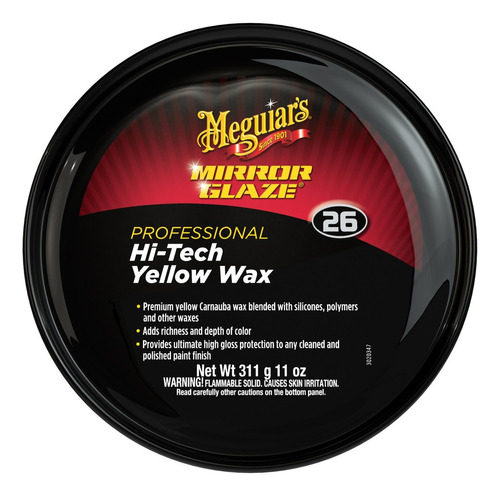 Meguiars Cera En Pasta Profesional M-26 Hi-tech Yellow Wax