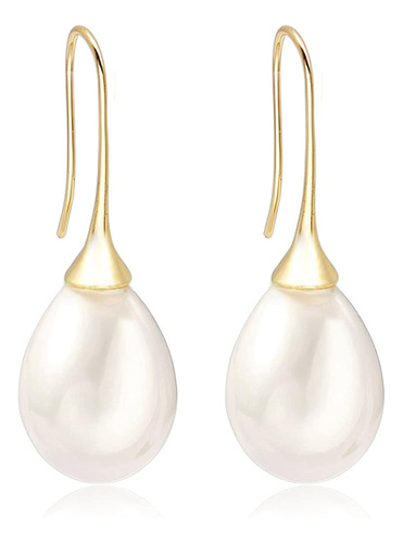 Pendientes De Perlas De Teardrop Blanco Dá B0ccspnpwf_140324