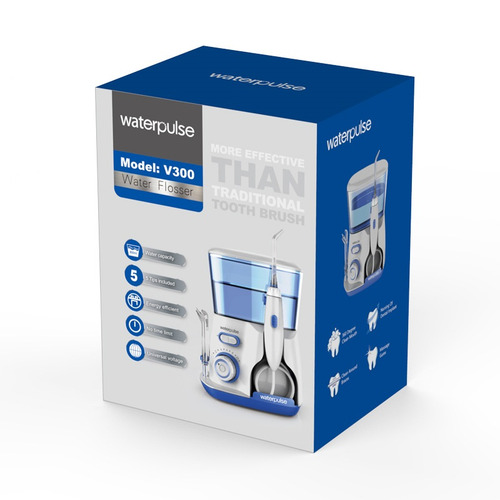 Imagen 8 de 8 de Irrigador bucal Waterpulse V300 blue 100V/240V