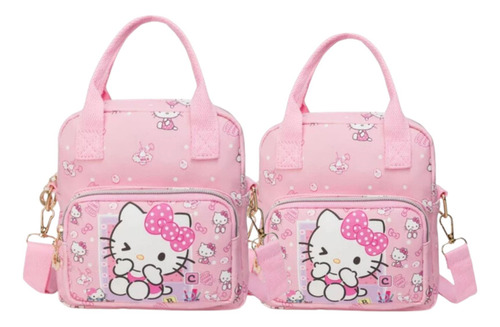 2 Bolso De Mano Hombro Dos Compartimentos Kitty/kuromi