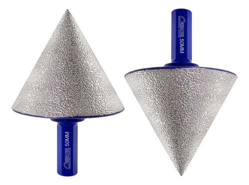 Broca Biselada De Diamante 2pcs 50mm Granito Mango Hexagonal