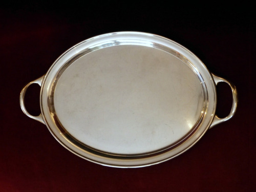 Bandeja Oval Mappin Y Webb London Shefield 50 Cms X 30,5 Cms