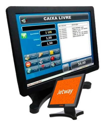 Monitor Tanca / Jetway Touch Screen 15 Jmt-330