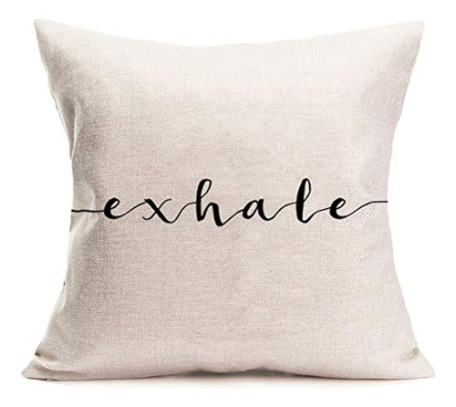 Fukeen Inhale Exhale Throw Fundas De Almohada Palabras Diver