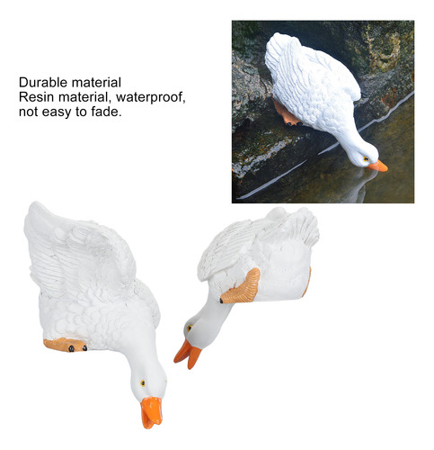 2 Estatuas De Patos De Jardín Impermeables