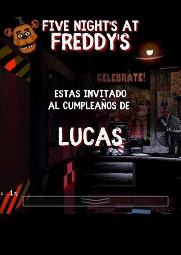 Invitaciones Five Night At Freddy's En Video Editado