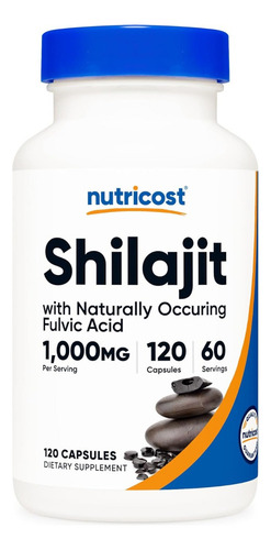 Nutricost Suplemento Extracto De Shilajit De 1000 Mg Sabor Sin Sabor