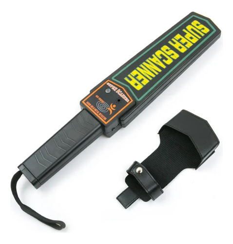 Detector De Metais Portátil Com Ajuste De Sensibilidade Cor Preto