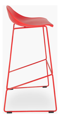 Taburete Piso Bar Klein Rojo Form