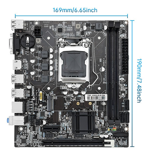 Kit De Placa Base Soyo H61, Cpu Intel I5-2500 Y 16 Gb De Ram