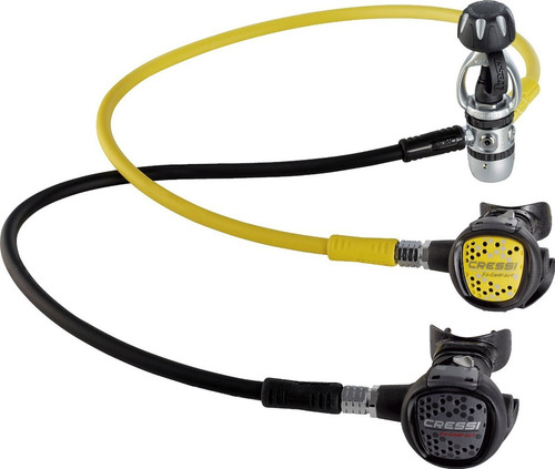 Regulador Cressi Ac2 Int/ Compact + Octopus Compact Buceo Color Negro