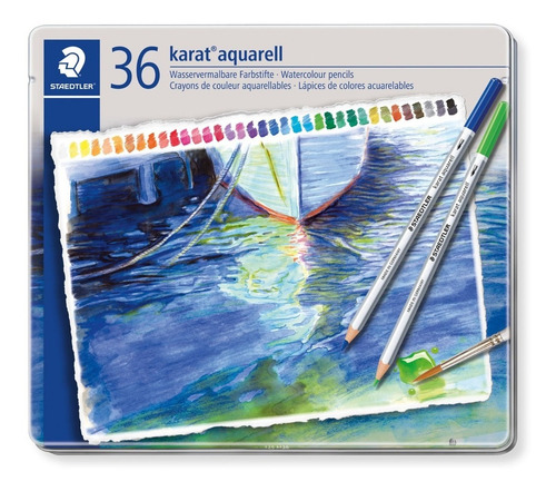 Lápis De Cor Staedtler Karat Aquarelável 36 Cores