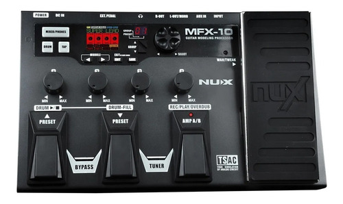 Procesador Nux Para Guitarra Mfx-10 Envío Gratis