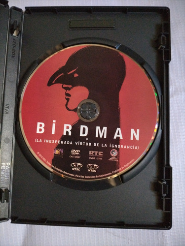 Birdman La Inesperada Virtud De La Ignorancia Película Dvd (Usado)