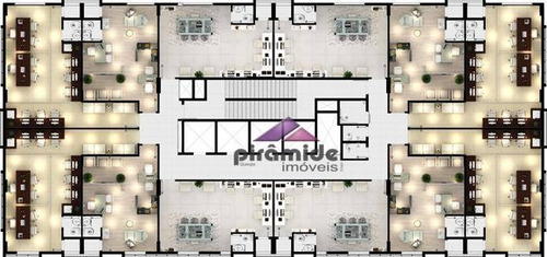 Imagem 6 de 10 de Sala Para Alugar, 32 M² Por R$ 1.400,00/mês - Jardim Aquarius - São José Dos Campos/sp - Sa0440