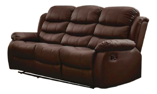 Sillon 3 Cuerpos Sofa Reclinable En Pu Living Beverly