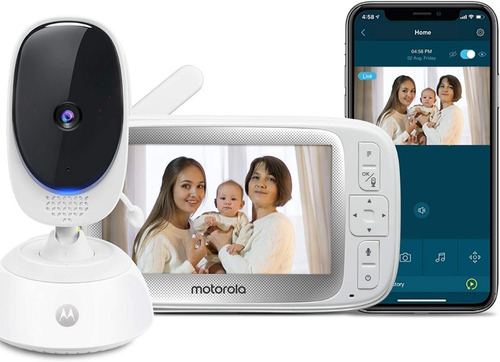 Monitor Bebe Camara Giratoria Wifi 5'' Motorola Connect40