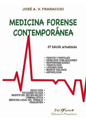 Medicina Forense Contemporánea 2da Ed - Fraraccio - Envios