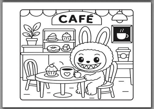 Kit Imprimible Labubu Imágenes Para Colorear Pdf