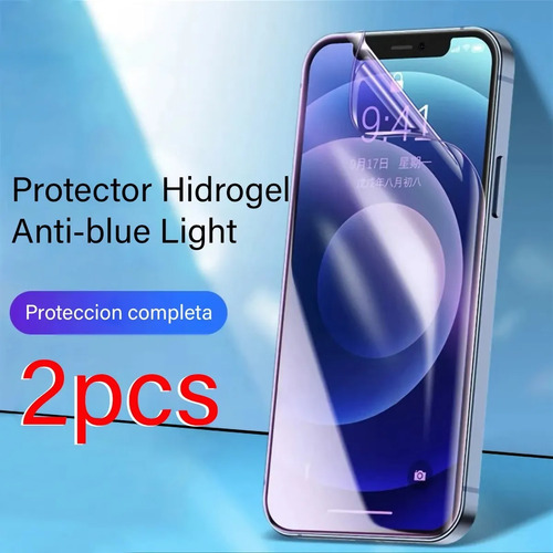 2 Micas De Hidrogel Compatibles Con Motorola G52 / G72 / G82 G72 Anti Blue Light