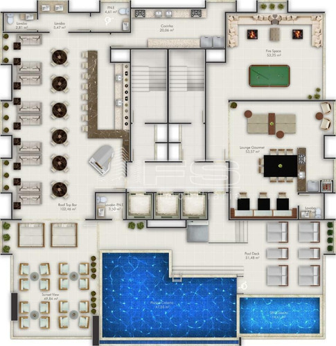 Imagem 14 de 15 de Flats For Seasons - Quadra Mar - Meia Praia - 2190