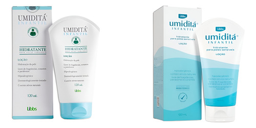 Loção Hidratante Umiditá Infantil Pele Sensível 120ml -libbs