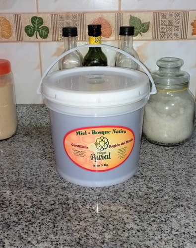 Miel De Abejas Multiflora Nativa, Super Alimento, Balde 5 Kg