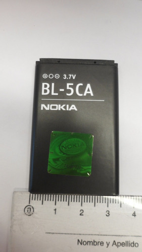 Imagen 3 de 8 de Bateria Original Nokia Bl-5ca 3.7v 700mah (2009) E3063