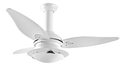 Ventilador de teto Loren Sid Residence branco com 3 pás, 110 cm de diâmetro 220 V