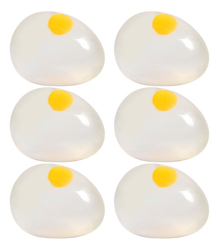 Huevos Pequeños De Juguete Squeeze Ball Vent, 6 Unidades