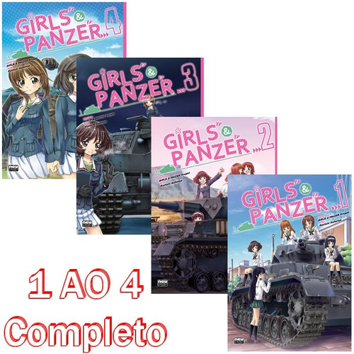 Girls Und Panzer 1 Ao 4 Completo! Mangá Newpop! Lacrado