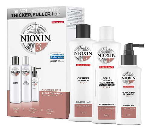 Nioxin Shampoo, Condicionador E Tratamento Linha 3