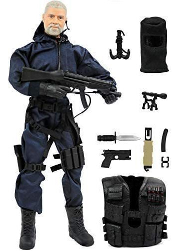 Click N Play Unidad De Policía Swat Assaulter 12 Figura De A