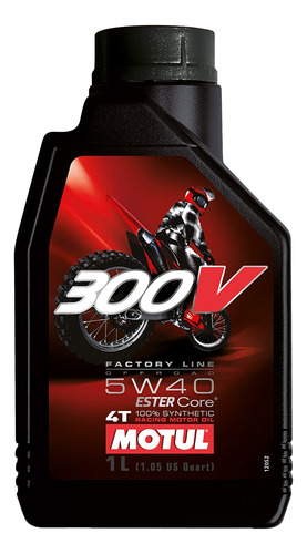 Aceite Sintético Para Moto 5w40 Motul 300 V Fl Off Road 1 Lt