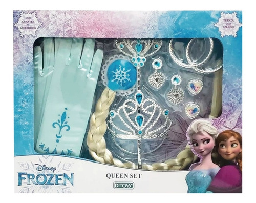 Set Belleza Queen Frozen Accesorios Tv Original Ditoys