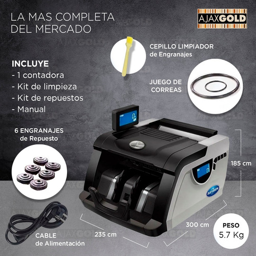 Contadora De Billetes Máquina Cuenta Dinero Detector Falsos