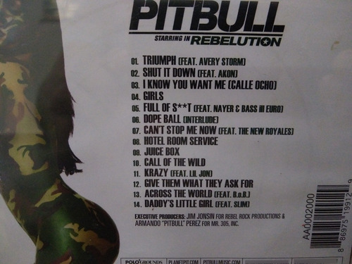 Cd Pitbull - Coleção 4 Cds Raro (Usado)