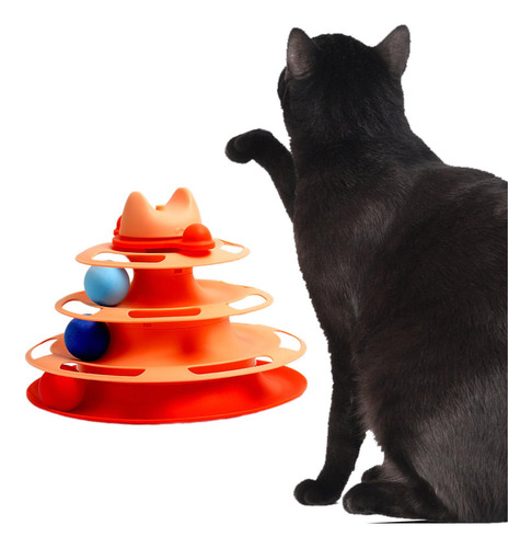Rodillo De Juguete Atractivo Con Bolas De Colores Para Gatos